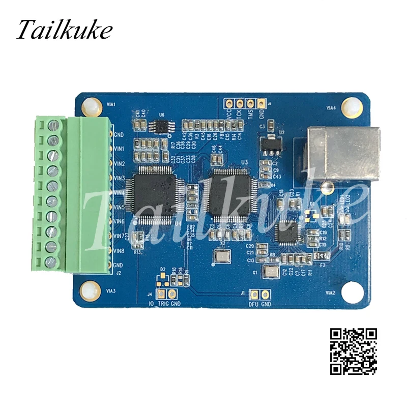 

AD7606 многоканальный AD Модуль сбора данных 16 бит ADC 8-канальный синхронизированный USB Высокоскоростной интерфейс управления