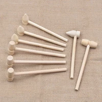 mini solid wooden hammer balls toy pounder replacement wood mallets baby hitting hammer creative educational toy 3d baking tools