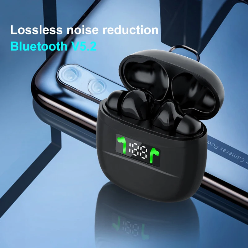 

TWS Bluetooth 5.2 Earphones 500mAh Charging Box Wireless Headphones IPX5 Sports Waterproof Earbuds Touch Control J3 Pro With Mic