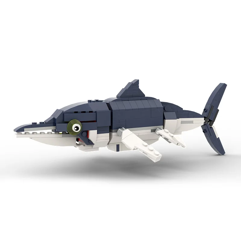 Конструктор MOC 56298 для доисторических глубоководных существ Экипировка Акула