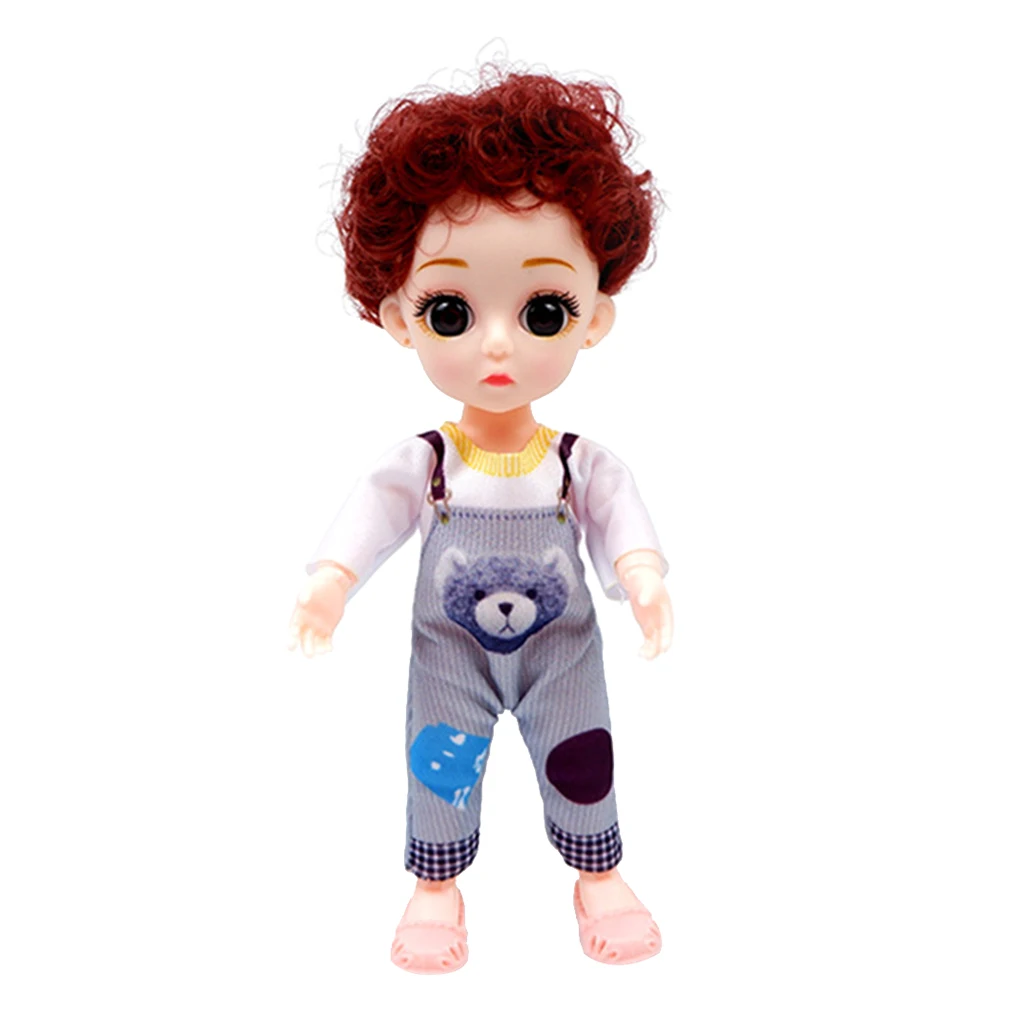 

16cm 6 inch Flexible BJD 13 Joints Doll with Clothes Shoes