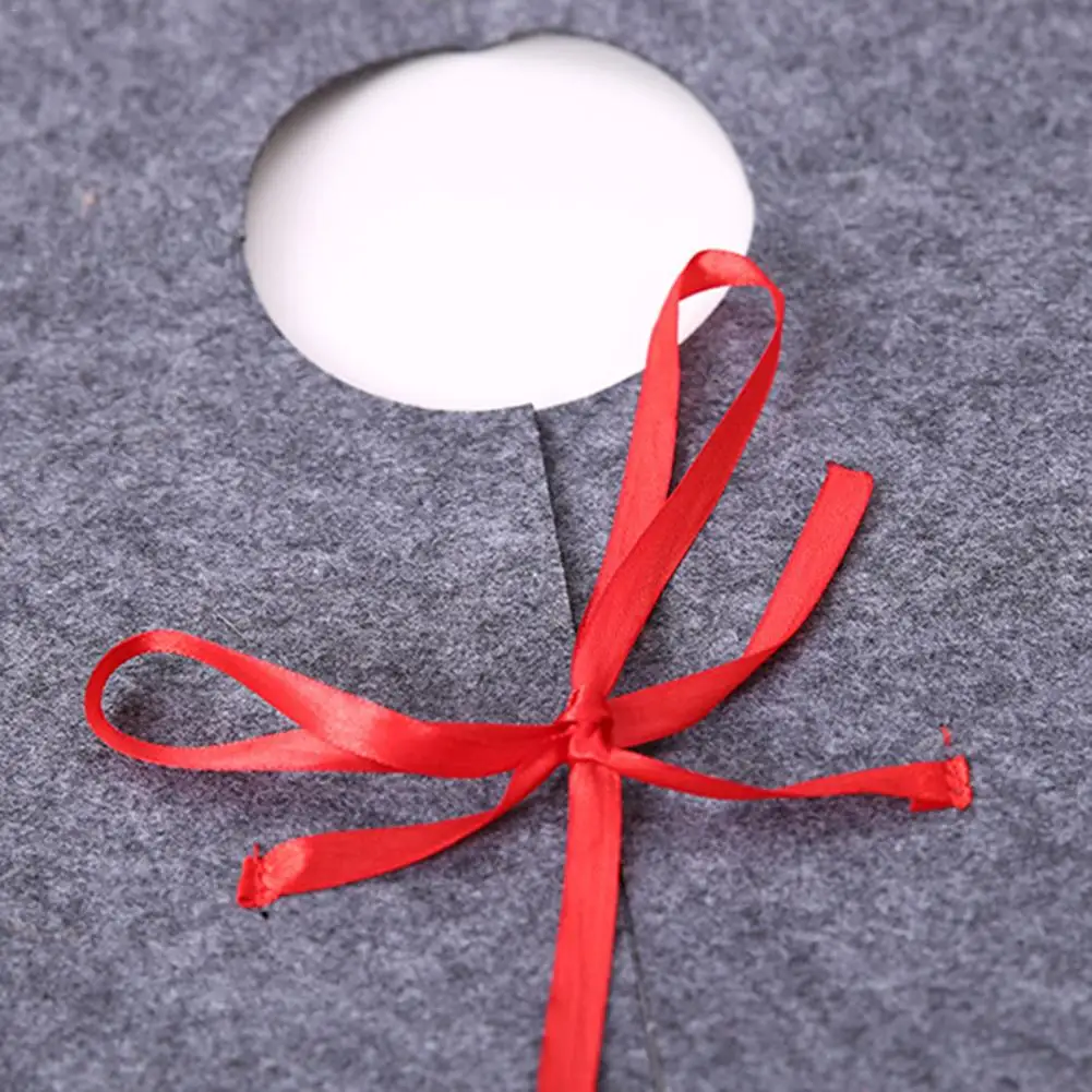 Рождественские украшения серый войлок платье для рождественской елки |