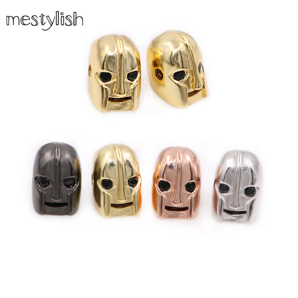 Модные ювелирные аксессуары очаровательные бусины спартанского воина золотые