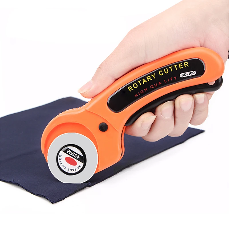 

1Pc 45mm Rotary Cutter Leather Cutting Tool Cloth Paper Fabric DIY Craft Fabrics Rotary Cutter Sewing Accessories Leather Craft