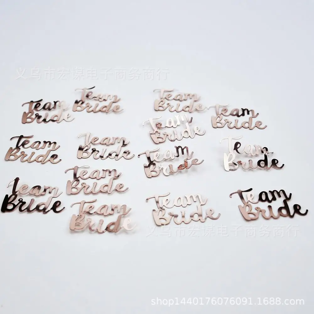 Команда Невесты/розовое золото/украшение для свадебной вечеринки/15 граммов