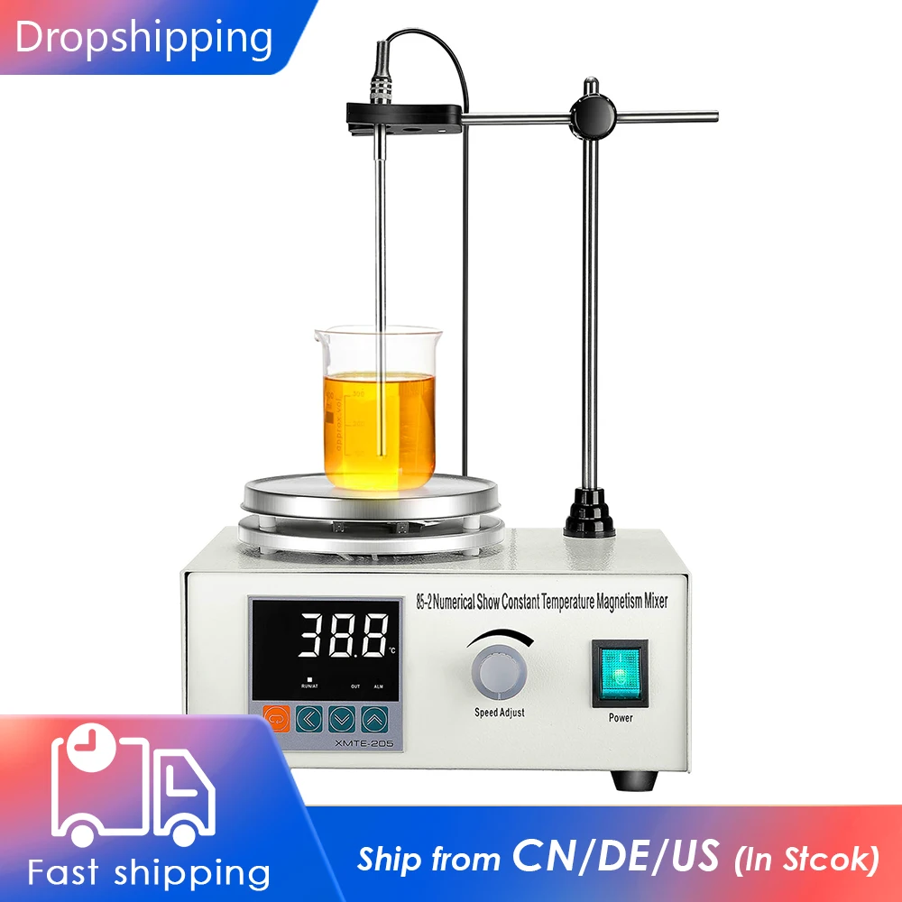 

200W 1000mL Magnet Stirrer With Digital Temperature Display &Speed Adjusting Magnetic Mixer With Hot Plate &Magnetic Stirrer