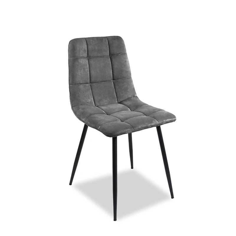 Искусственная кожа бархатный обеденный стул кухонный и металлический высокое