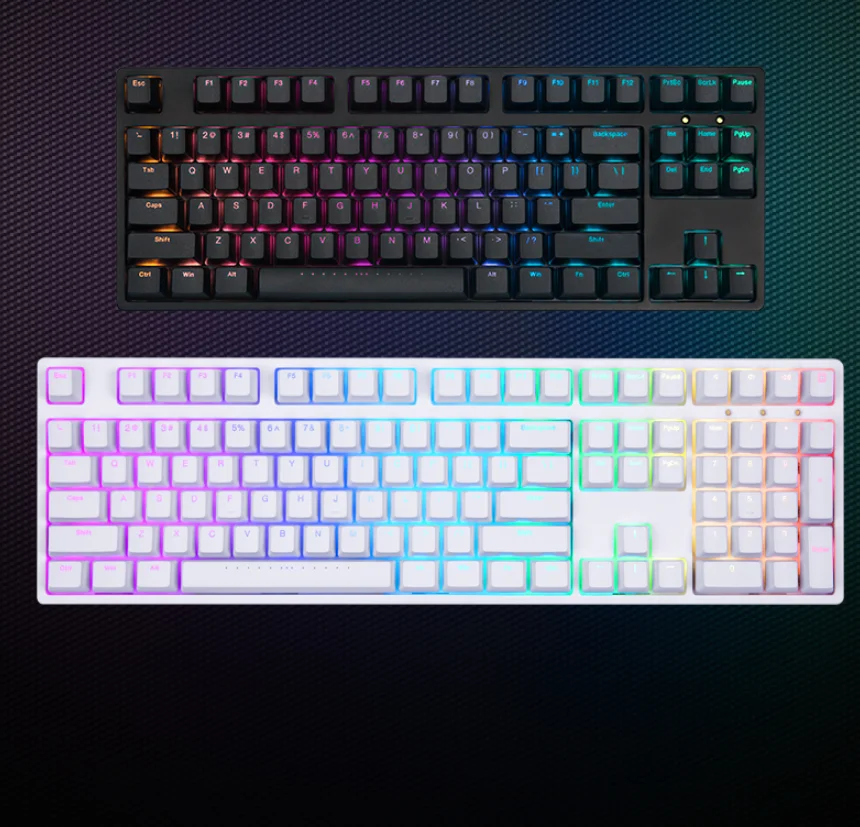 IKBC 87 клавиатура RGB Вишневый коричневый красный скорость механическая подсветка