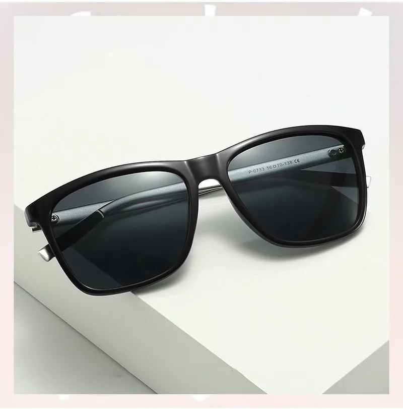 Мужские поляризованные солнцезащитные очки из алюминия и магния классические