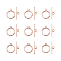 20 sets alloy rose gold color ot clasps hooks toggle clasps findings buckle connector for bracelet necklace jewelry making