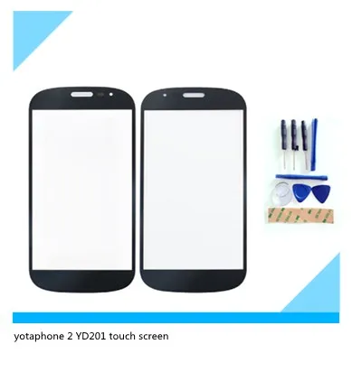 Хорошее рабочее Переднее стекло для сенсорного экрана yotaphone 2 YD201( г