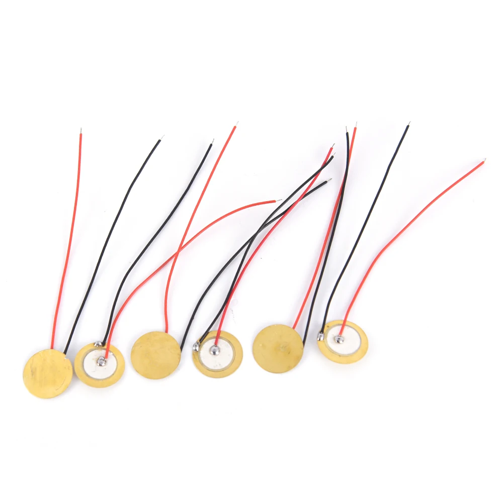 6 шт. 12 мм 15 пиезо дисковые элементы с выводами коробка для сигар инструмент