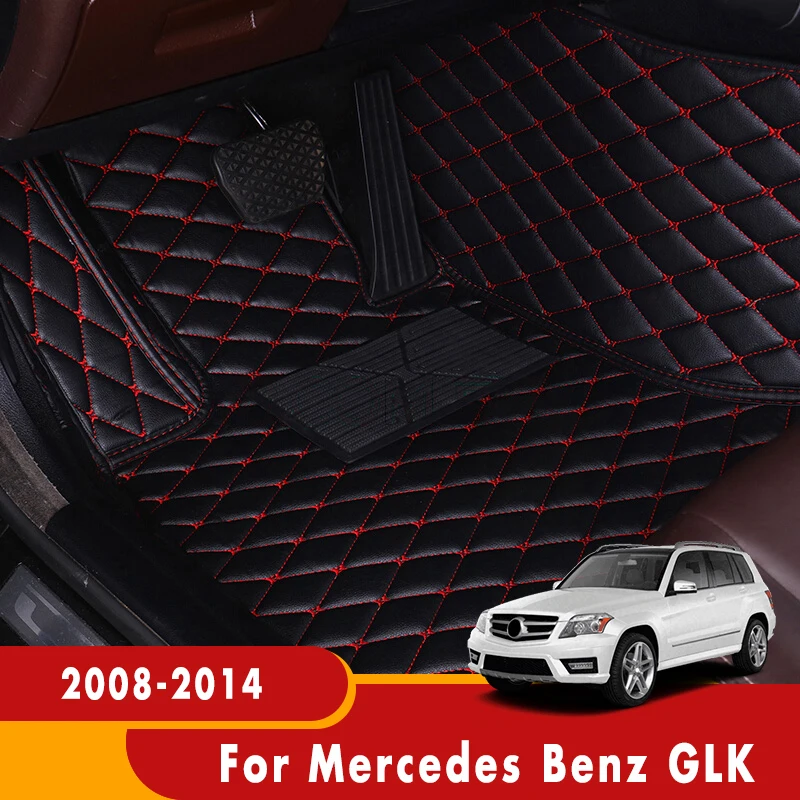 Автомобильные коврики под заказ для Mercedes Benz GLK 2014 2013 2012 2011 2010 2009 2008 кожаный ковер