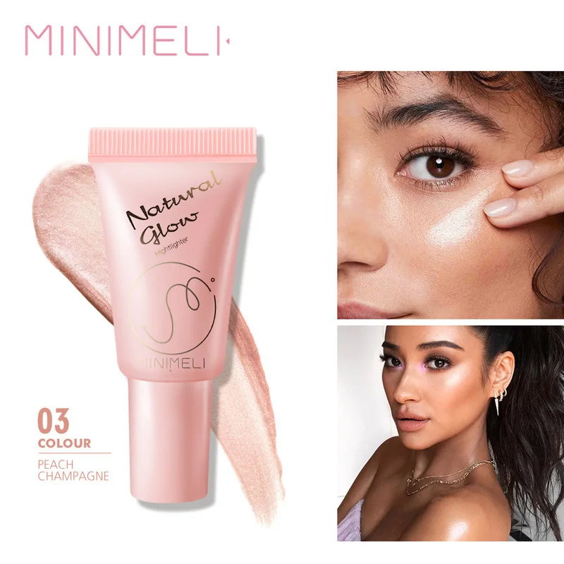 

MINIMELI Sample Shimmer Highlighter Cream Primer Base Contouring Concealer Highlight Whitening Moisturizer Oil-control Cosmetics