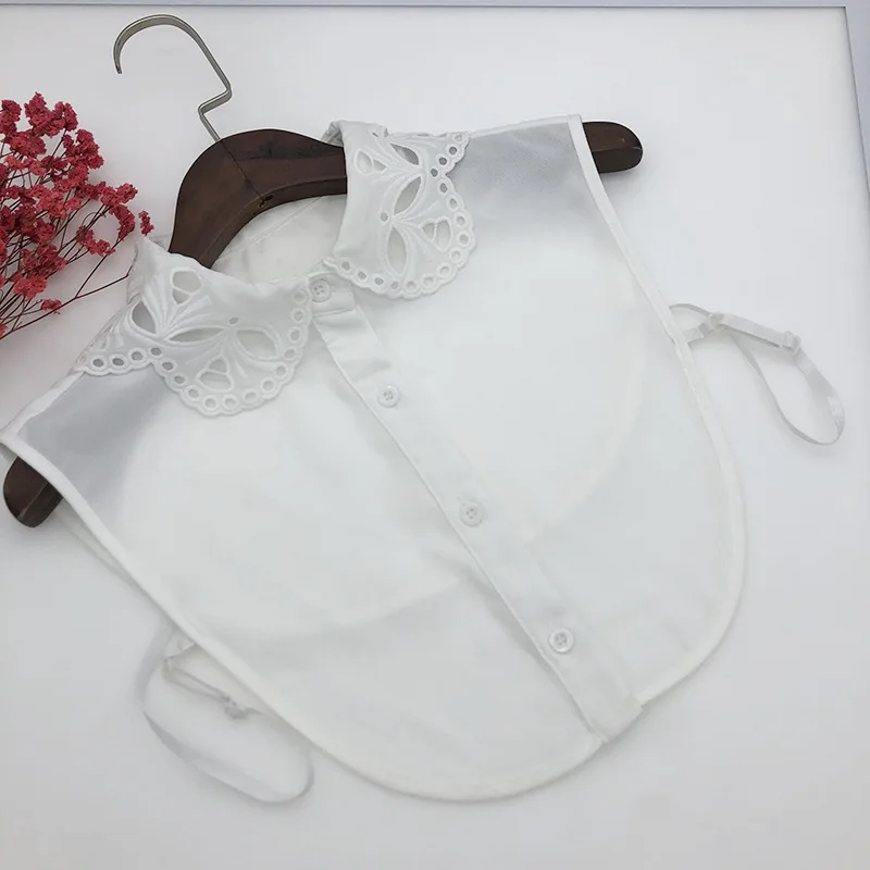 Linbaiway женская рубашка поддельные воротник блузка винтажные отделяемые с