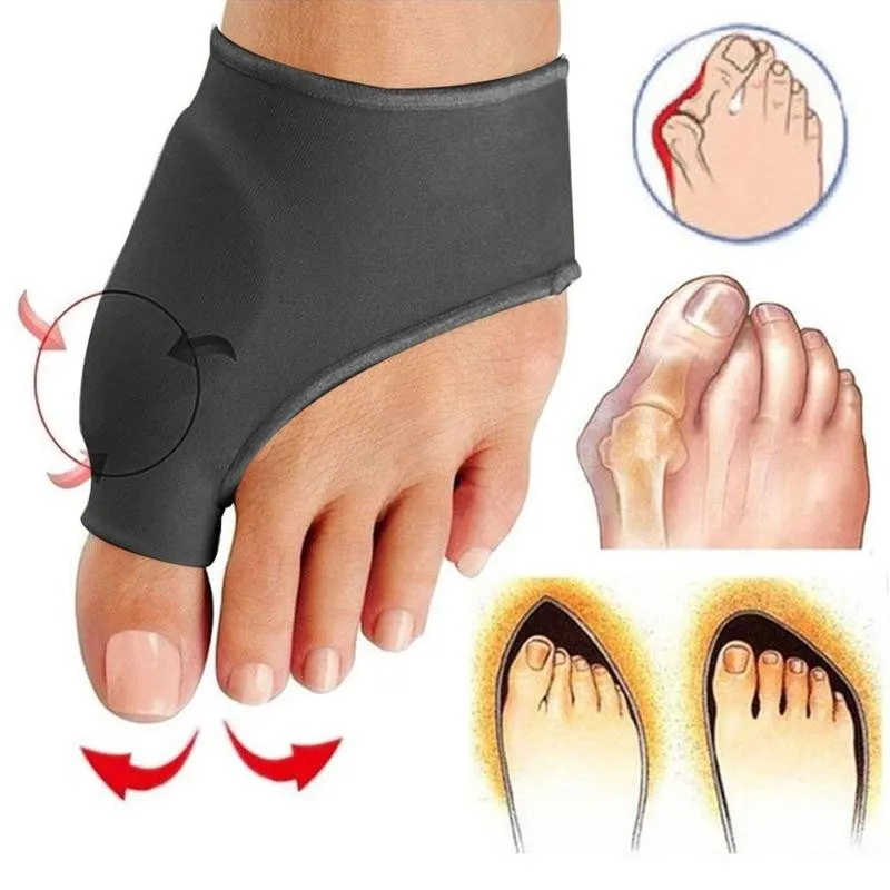 

2pcs/pair Corrector Socks Separator Enhanced Toe Hallux Valgus Braces Big Toe Orthopedic Pain Relieve Bone Thumb Sleeve Bunion