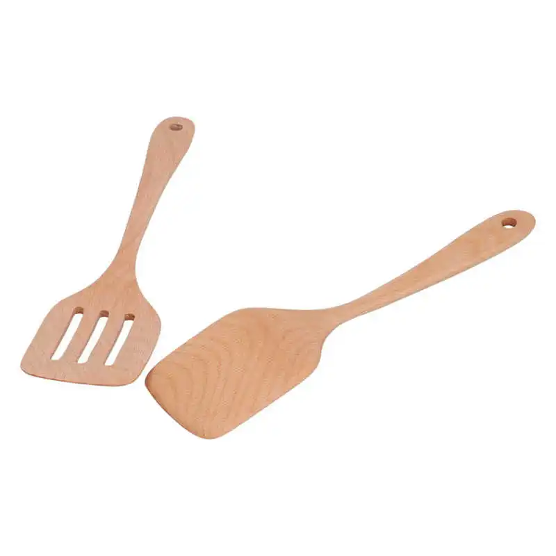 

Набор шпателей, деревянный шлицевой Тернер для кухни для дома