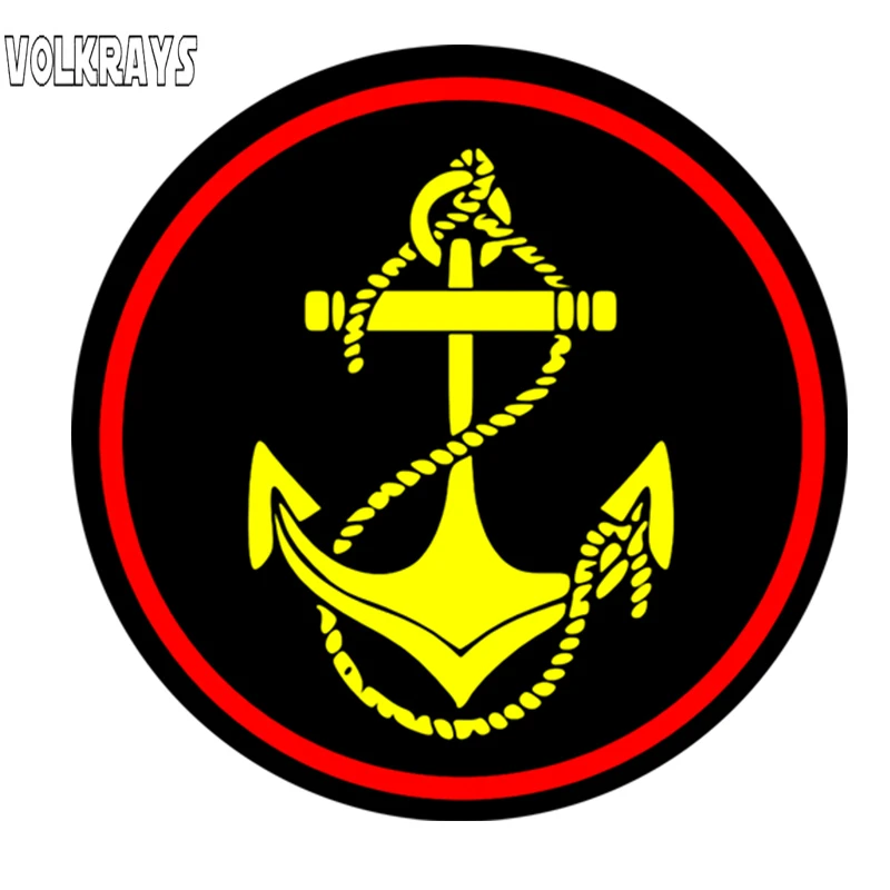 

Забавные автомобильные наклейки Volkrays, морской корпус, водонепроницаемый солнцезащитный креативный декор, наклейки из ПВХ, 15 см * 15 см