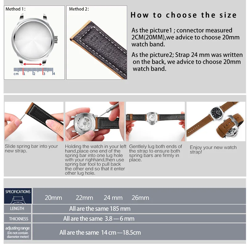 Ремешок для часов из натуральной кожи Huawei с пряжкой | Наручные часы