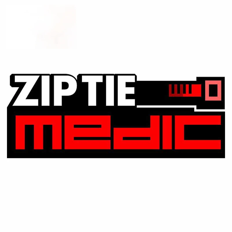 

Personality ZIP TIE Medic Car Stickers Vinyl Waterproof Windshield Fine Decal Motorcycle Helmet Decoration Apply To Car Window