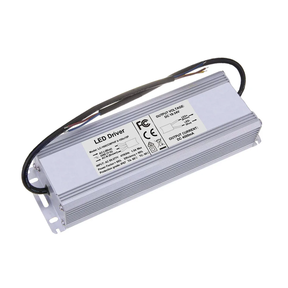 Светодиодный драйвер 120 Вт 150 160 водонепроницаемый мА 18 34 в для светодиодного чипа