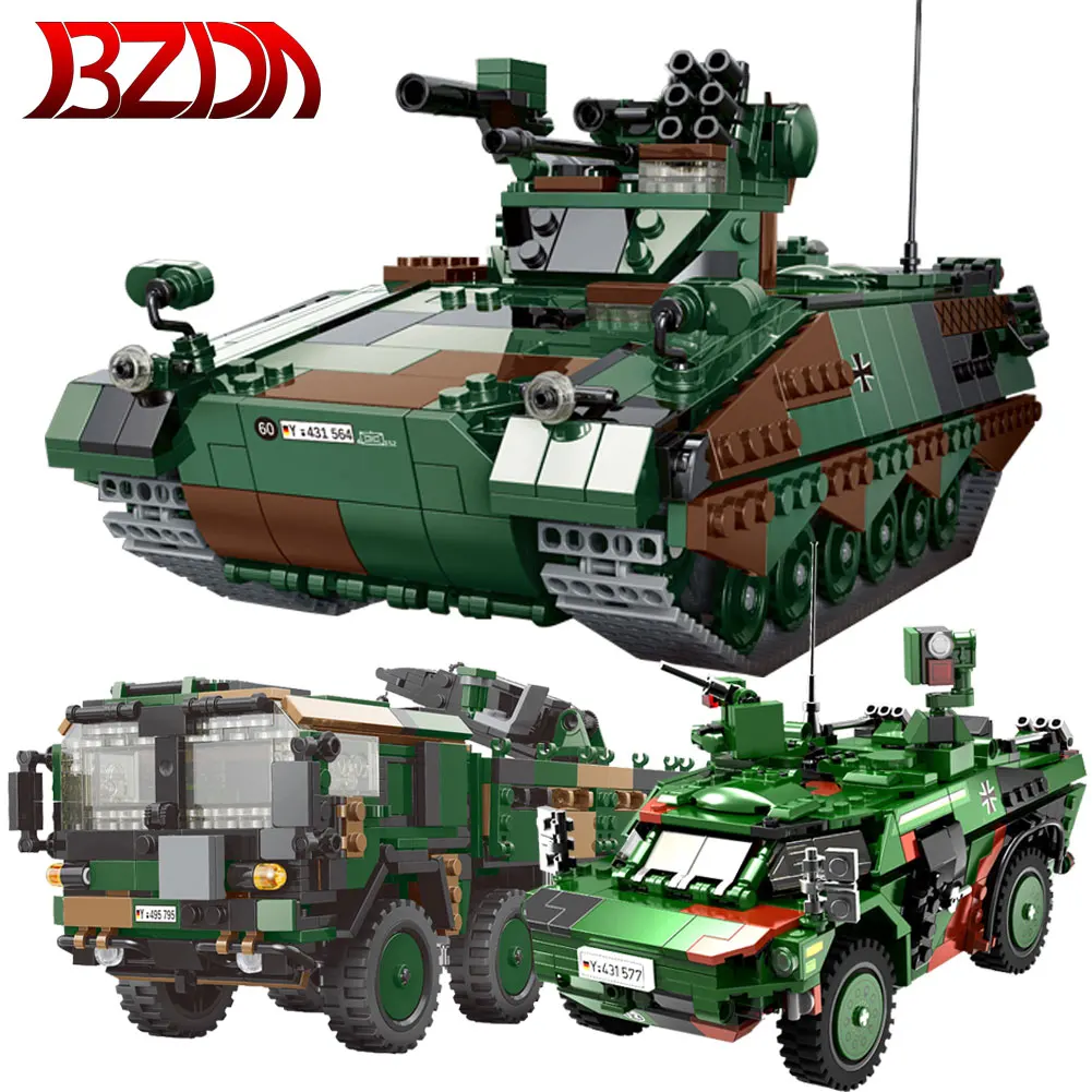 Xingbao оружие WW2 Военная серия Танк PZH2000 набор журавлей армированные кубики MOC