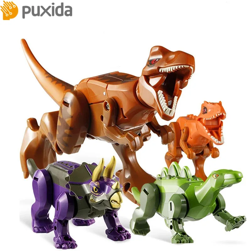 

Puxida New product hot sale Deformed Dinosaur Robot Dragon Warrior Suit Tyrannosaurus Stegosaurus Simulation Character Model