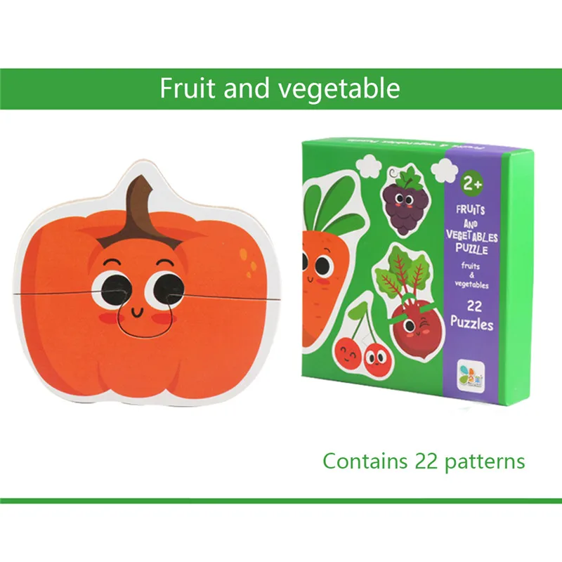 Oeak пазл с мультяшными животными игрушки детские деревянные головоломки