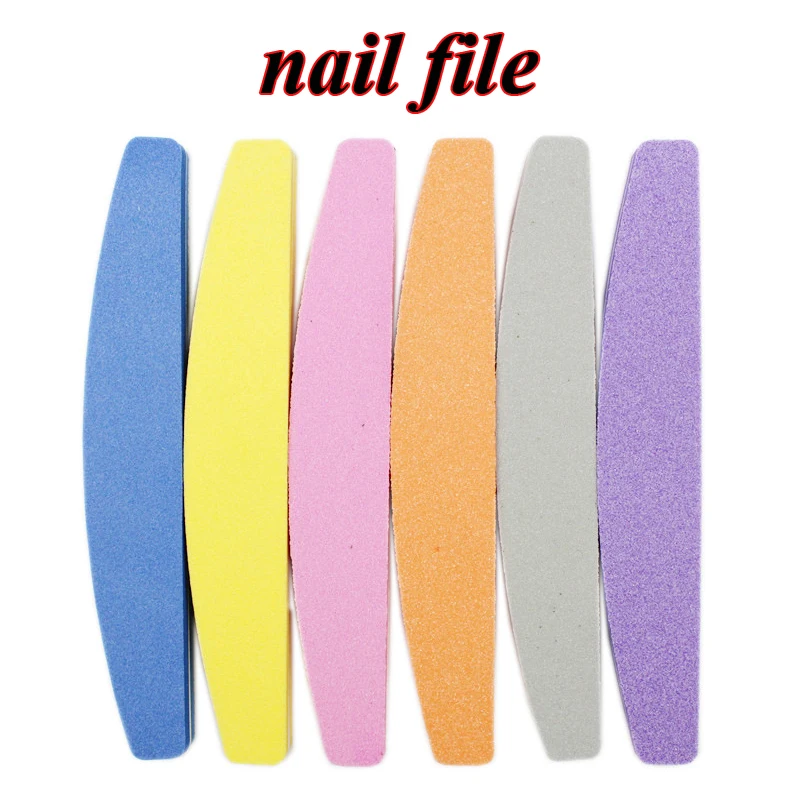 

10 PCS Nail Files For UV Gel Pedicure 100/180 Sanding New Nail Polish Blocks Sponge Nail File Buffer Manicure Care Tool