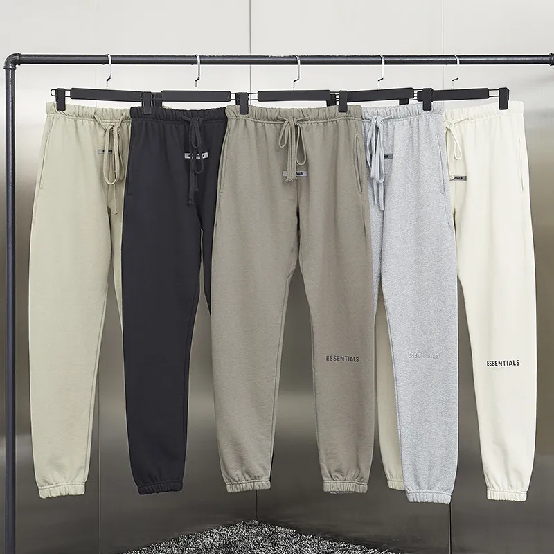 

Fw21 classic men's jogging pants Jerry Lorenzo designer printed reflective letters 100% cotton hip hop loose Unisex sweatpants