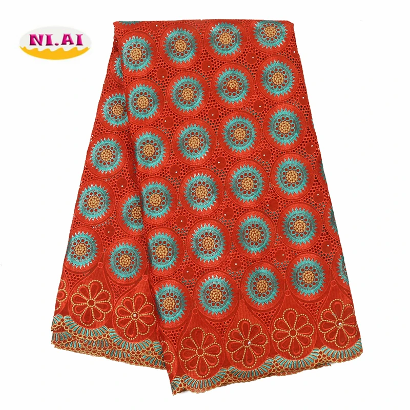Новейшая швейцарская вуаль NIAI кружево в Швейцарии кружевная ткань африканская