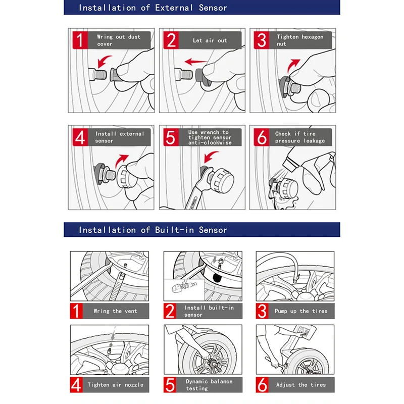 2019 система контроля давления в автомобильных шинах TPMS цифровой дисплей реальном