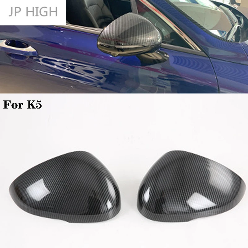 

1 Pair Carbon Look Car Side Review Mirror Cover Cap Accessories for Kia K5