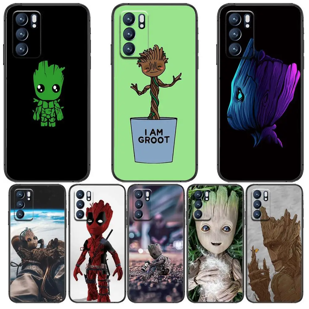 

Marvel GrootFor Realme C3 Case Soft Silicon Back cover OPPO Realme C3 RMX2020 Coque Capa Funda find x3 pro C21 8 Pro a91