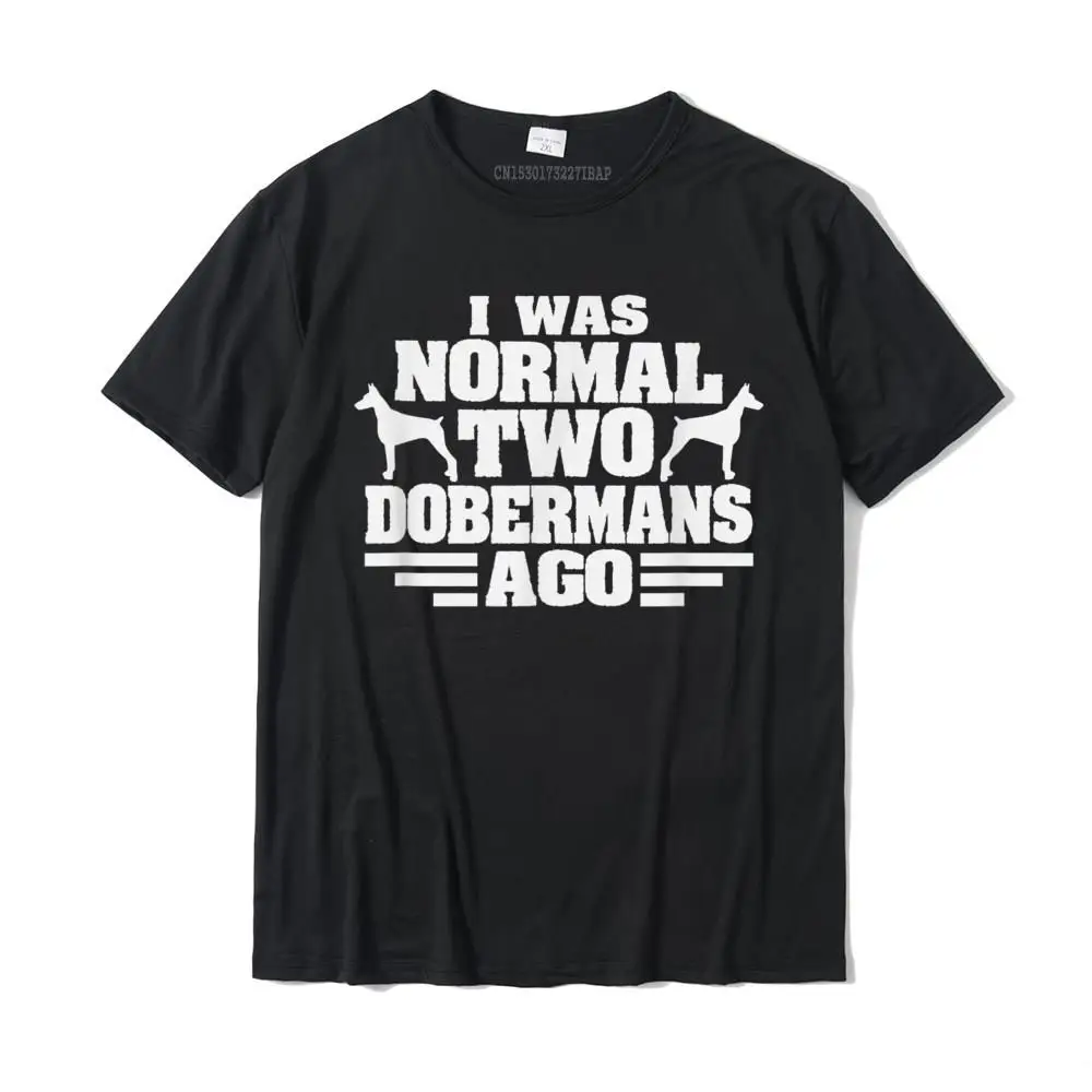 

Футболка doberago с надписью «I Was нормальный 2», забавная футболка с собакой, папой, мамой, хлопковая футболка для мужчин, мужские футболки с приталенным силуэтом