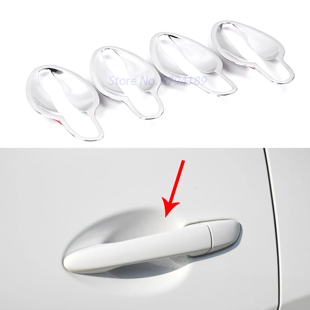 

Chrome Door Handle Bowl Cover Door Protection Trim Sticker For Mazda CX-5 CX5 2017-2019 ABS Mouldings Accessories