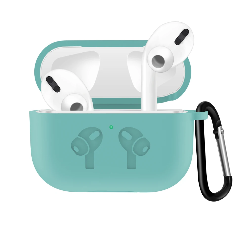 Для Apple Airpods Pro Чехол Air Pods Pro Чехол Funda беспроводные наушники защитный чехол для Air Pods Pro Earpods чехол - Цвет: Mint