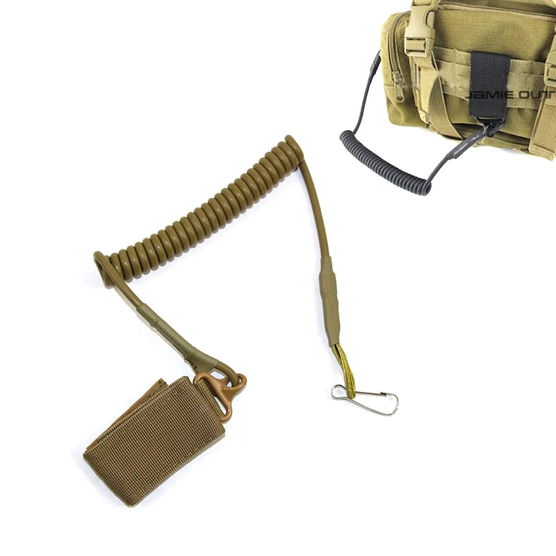 

Военный спираль пистолет пружинный ремень для пистолета эластичный ремень для ремня веревка надежный ремешок для сумки инструмент Аксессу...