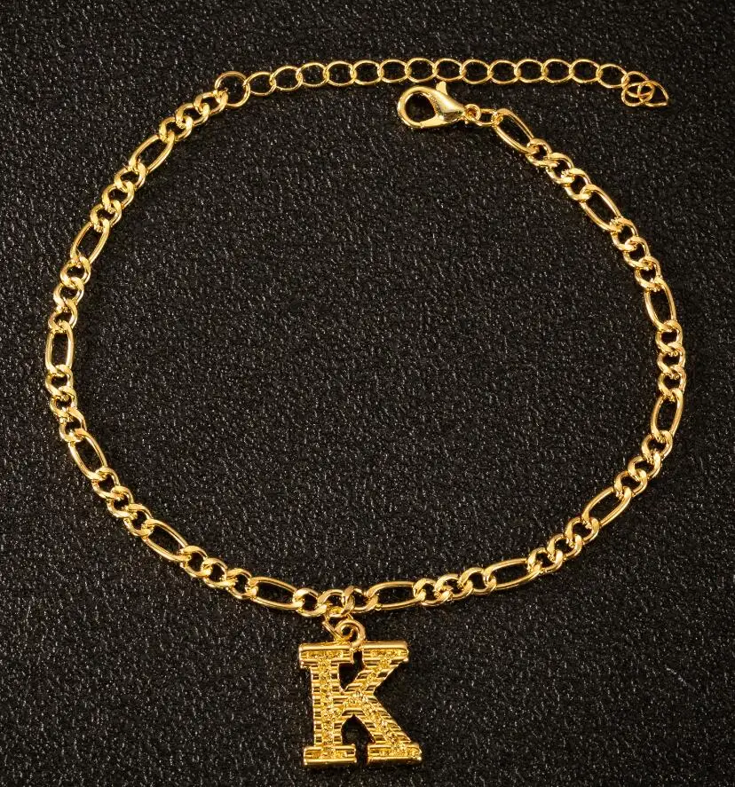 Новинка 2020 модная женская идентификация 26 дюймов амулетный браслет с алфавитом