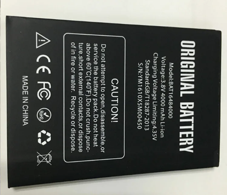 100% Оригинальные Резервное копирование DOOGEE X5 Max pro Батарея 4000 мАч смарт мобильный