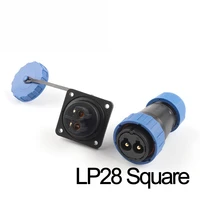 lpsp28 ip68 square aviation connector no welding screw terminal quick waterproof cable connectors male female plugsocket s