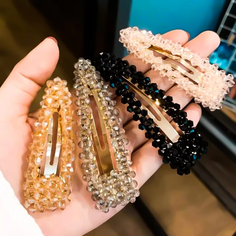 Bling хрустальные шпильки для волос новые INS заколки женщин модные аксессуары