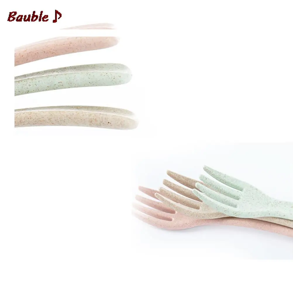 Pinkycolor детская ложка вилка безопасное питание столовые приборы набор температура