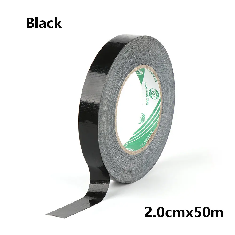 2.0cmx50m-black 1 шт. многоцелевой самоклеющийся Прочный красочный резиновый силиконовый ремонт водонепроницаемый склеивающий скотч спасательный самоплавящийся провод - Цвет: 2.0cmx50m-black