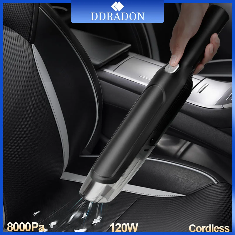 

8000Pa Car Vacuum Cleaner Wireless Mini Car Cleaning Handheld Vacum Cleaner Wirh 4000Ma Battery Car Interior Cleaner