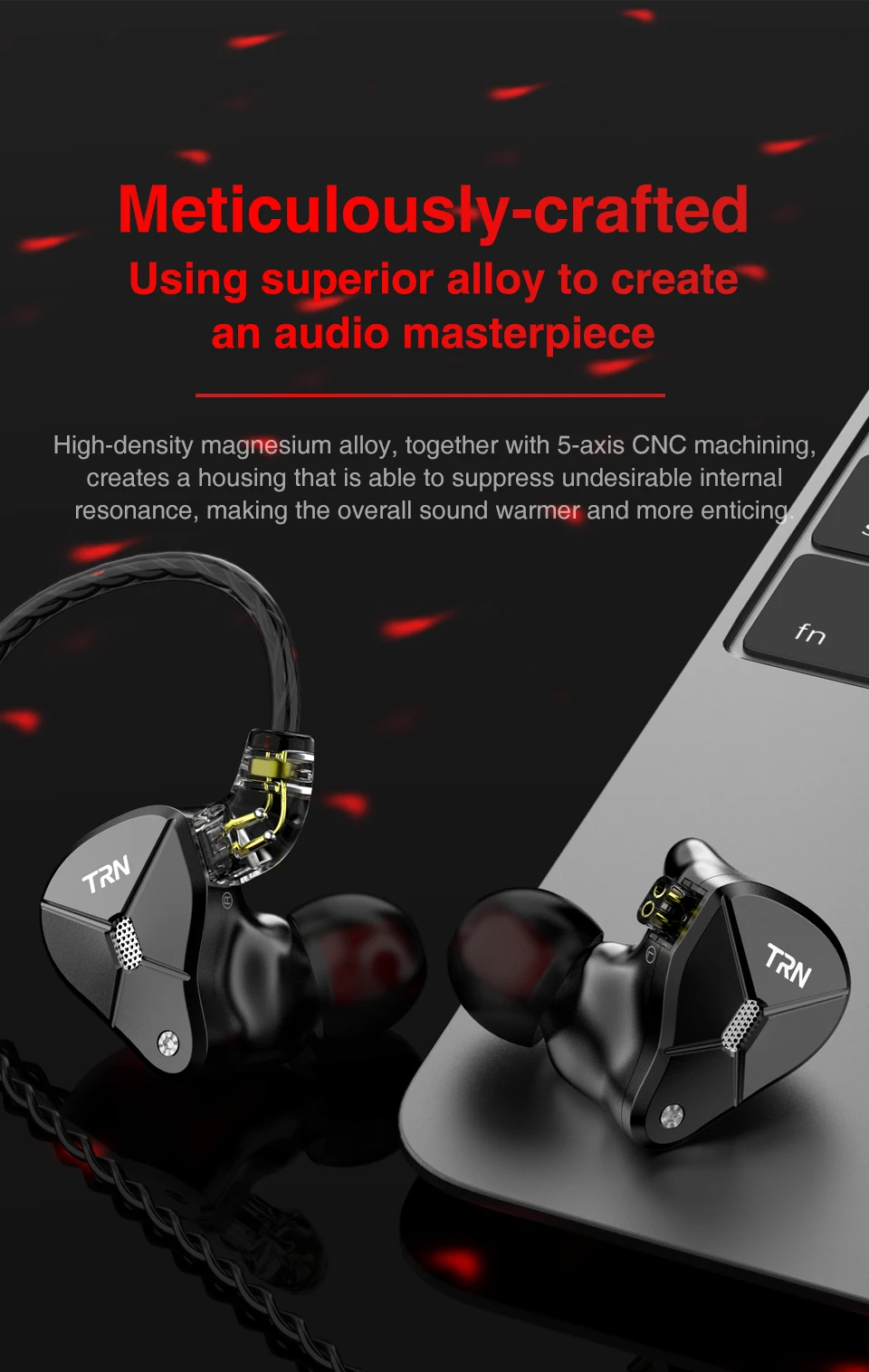 TRN BA5 10BA драйвер в ухо наушник 10 сбалансированный Amarture HIFI DJ монитор наушники с 2PIN кабелем TRN V80 V90 T200