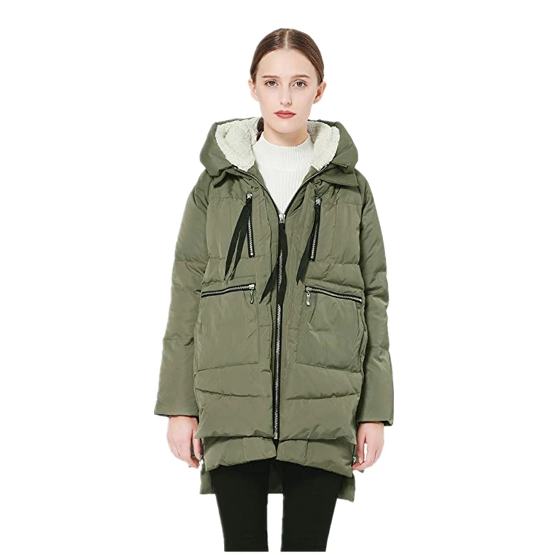 Зимние куртки и пальто для женщин длинные мягкие парка с капюшоном длинная