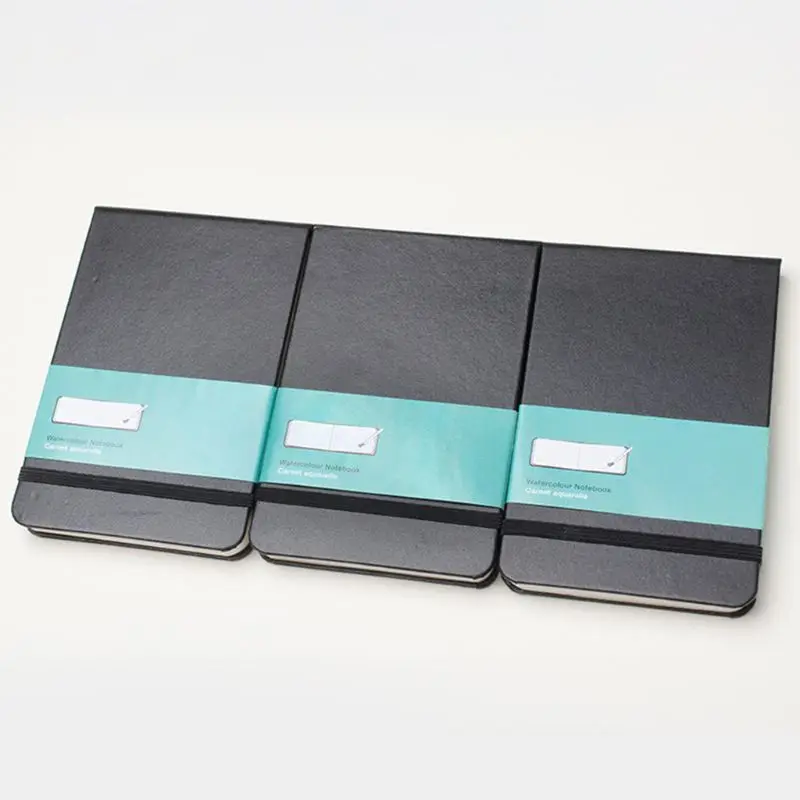 

PU Leather Cover Watercolor Book A6 Paper Hand Book Hand-painted Sketch Travel Portable Painting Art Supplies K92C