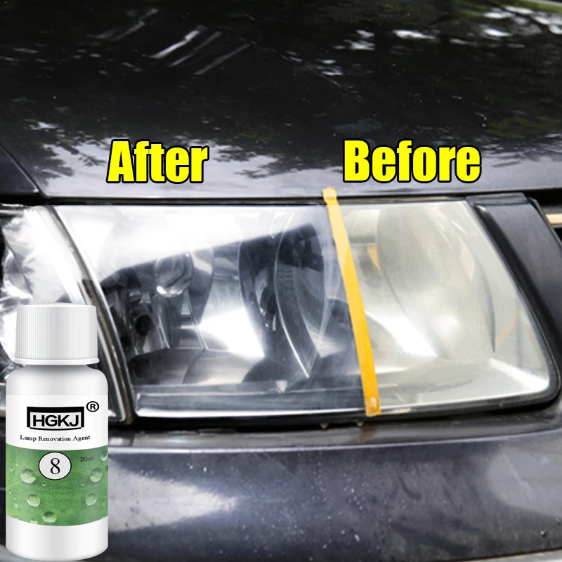 

20ml HGKJ Automotive Truck Car Accessories Polishing Headlight Agent bright Refurbishment Fluid Car Window Glass Cleaner TSLM1