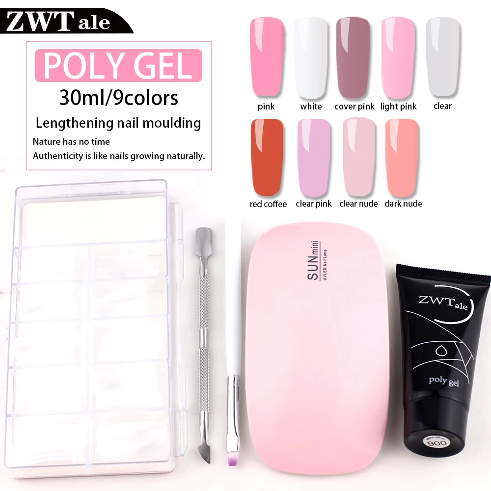 V Love набор для ногтей из полигеля наращивания УФ светодиодный 9 цветов Гель лак